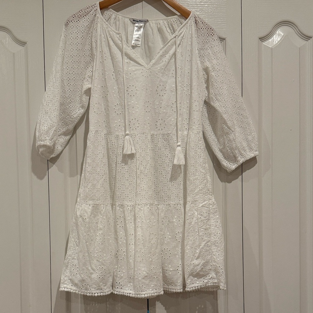 Tommy Bahama White Eyelet Top